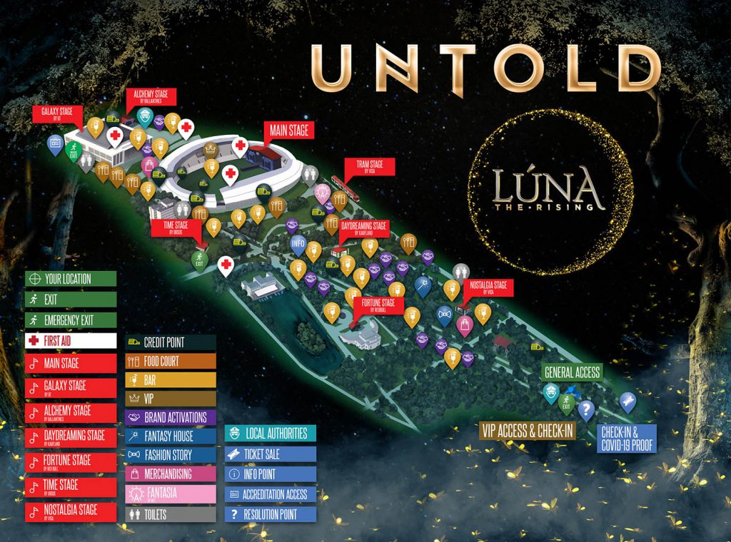 Access to the UNTOLD Festival 2021 is Available Only with the Green Pass  (EU COVID-19 Digital Certificate) or Rapid Antigen Testing + Mainstage  Graphics