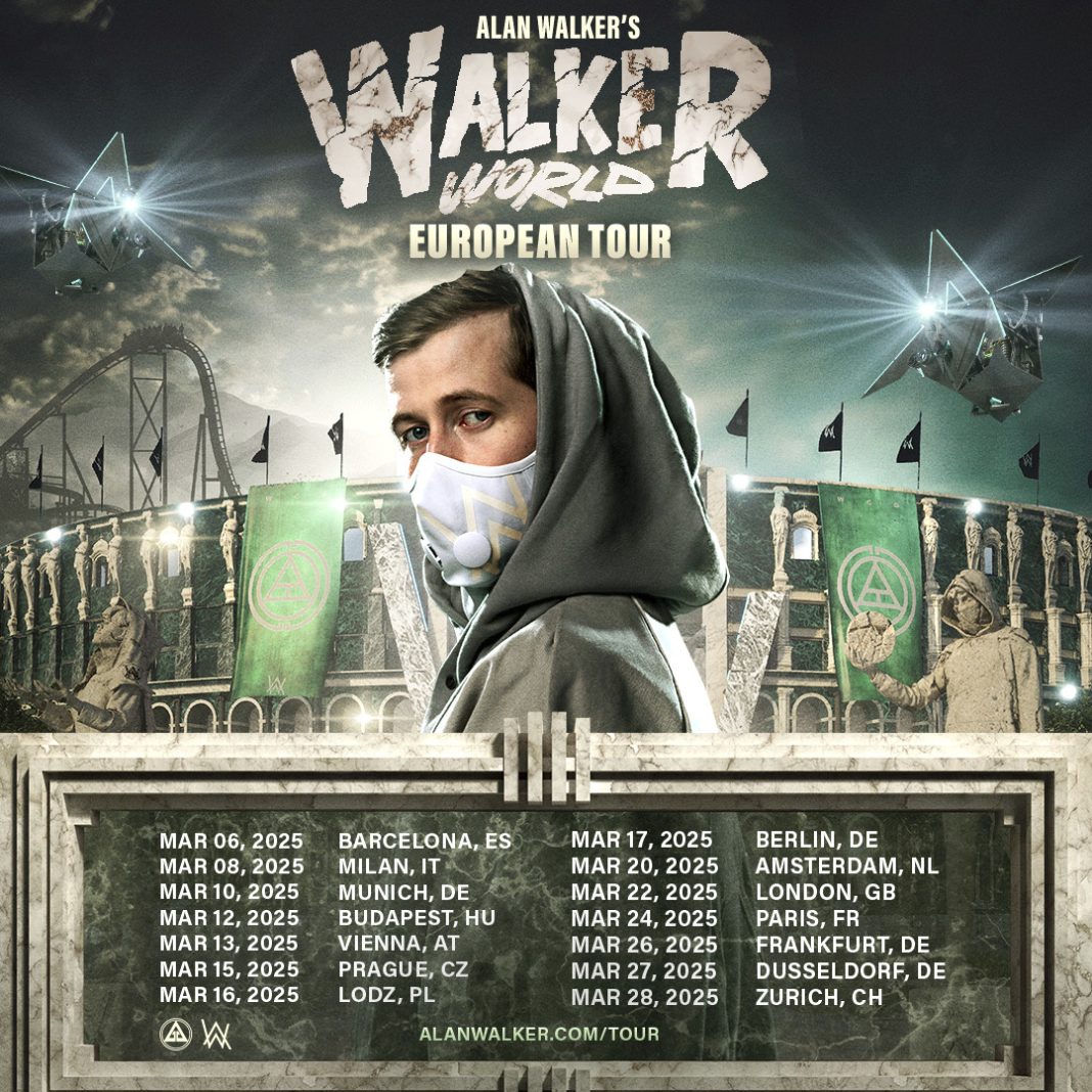 Alan Walker Announces Exciting European Tour Dates 2025