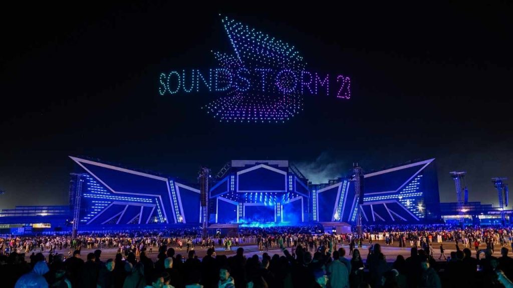 soundstorm focus on saudi local artists stage design drone show